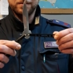 Coltello sequestrato