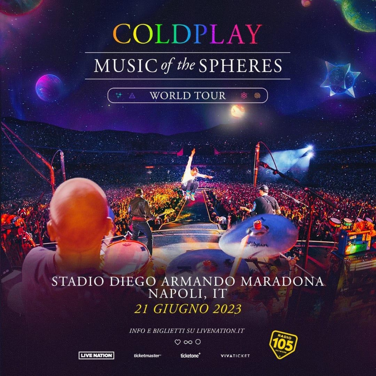 Napoli presentati i due concerti dei Coldplay previsti per il 21 e 22
