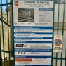 Napoli funicolare di Chiaia cartello di cantiere senza date