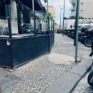Napoli piazza Fanzago fossette cementate