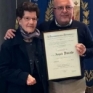 Angela Piccolo insieme al sindaco Antonello Velardi