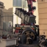 Napoli funicolare di Chiaia rimozione vecchio argano 28_10_2023