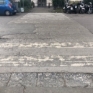 Napoli piazza Medaglie d’Oro strisce pedonali sbiadite