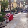 Napoli via Bertini fiera natalizia con ambulanti abusivi