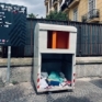 Via Tino di Camaino contenitore scassinato